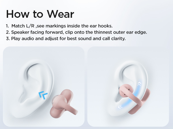 clip-on wireless bluetooth earbuds