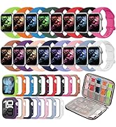 Kounlsyam 16+16 Pack Band and Case Compatible with Apple Watch Band 46mm 45mm 44mm 42mm 41mm 40mm...