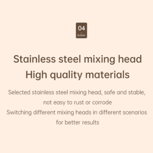 Stainless steel mixing head High quality materials