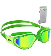 OMID Kids Swim Goggles, P2mini Lite Clear Lens Anti-Fog UV Protection Comfortable Swimming Goggle...