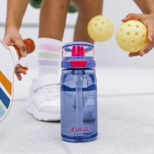 Zulu Kids Flex 16oz Tritan Plastic Water Bottle with Silicone Spout