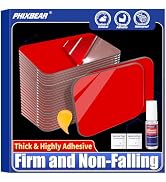 PHIXBEAR Double Sided Sticky Pads, Strong Adhesive Tape Squares Heavy Duty Waterproof Heat Resist...