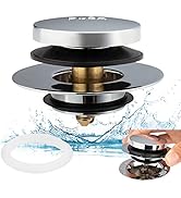 Artiwell Universal Tip Toe Bath Drain Stopper and Cover, Bathtub Drain Stopper, Replaces Lift and...