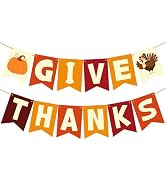 OHOME Thanksgiving Decorations - Thanksgiving Banner | Friendsgiving Party Decorations for Indoor...