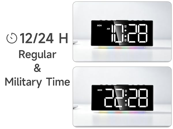 12 24 hour time format digital clock for students nurses office classroom international