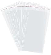 Morepack Self Sealing Cellophane Bags Self Adhesive,5x10 Inches Clear Resealable Cellophane Bags ...