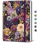 Taja Spiral Lined Journal for Women, Notebook for Work with Pretty Cover, 140 College Ruled Pages...