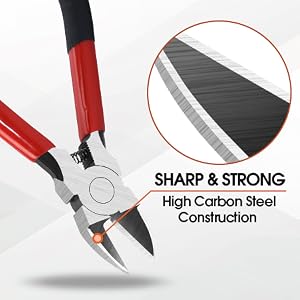 wire cutters, sharp blades, high carbon steel, precision cutting, durable wire cutting tool