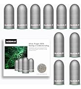 ACEDAYS Gaming Finger Sleeves,100% Visible Silver Fibers,Just Right Pressure/Breathable/Sweatproo...