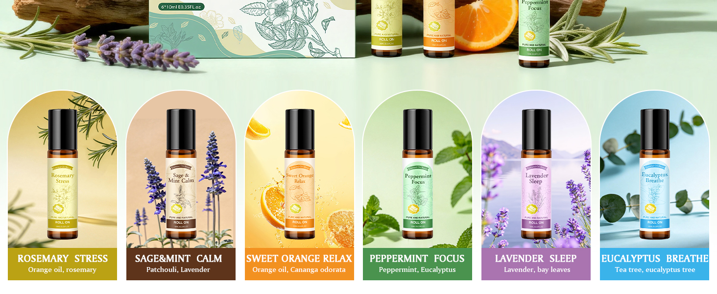 essential oils for skin roll on