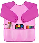 DaiUni Art Smock for Kids, Toddler Paint Smock Painting Apron, Children Apron With Long Sleeve an...