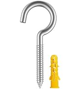 VANFLY 35-Piece Stainless Steel Ceiling Cup Hook Kit - Screw Hooks, Ring Screws for Home, Office ...