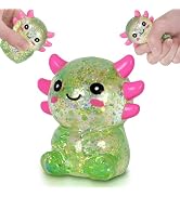 Puffwize Axolotl Squishy Toy, Cute Slow Rising Fidget Toy for Stress Relief, Soft Squeeze Sensory...