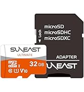SUNEAST 32GB Micro SDHC Memory Card - Up to 95MB/s Read, 75MB/s Write, UHS-I V10 U1 TF Card for D...