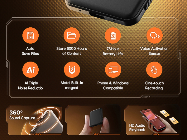 voice recorder with playback