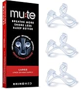 Rhinomed Mute Nasal Dilator for Snore Reduction - Anti-Snoring Aid Solution - Improve Airflow - C...