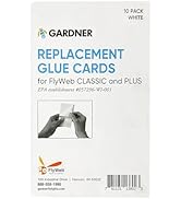 Flyweb Fly Light Glue Boards 1 Pack of 10 Replacement Glue Boards for Gardner Flyweb Classic Fly ...