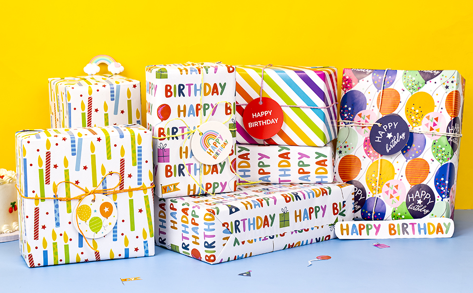 birthday wrapping paper