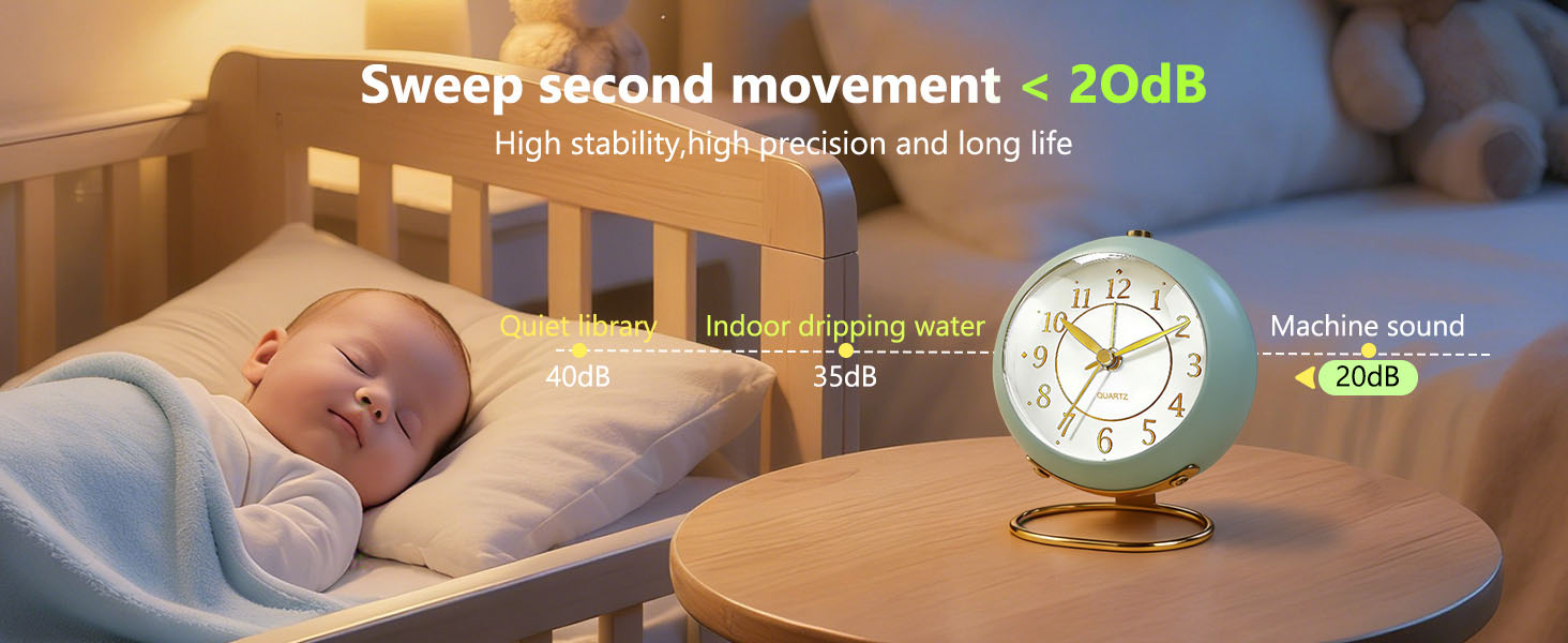 Azxb Analog Alarm Clock