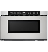 Sharp SMD2440JS Microwave Drawer Oven, 24-inch, 1.2 Cubic Feet, 950 Watt, Angled Touch Control Pa...
