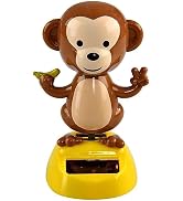 Cute Monkey Solar Power Dancing Monkey Figure for Car Dashboard Desktop Decor for Kids Teens Sola...