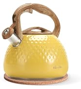 Tea Kettle - Harriet Tea Pot for Stove Top, 2.5 QT Whistling Tea Kettle with 5-Layers Durable Bas...