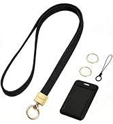 Maidsail Cute Stretchy Long Neck Lanyard for ID Badges Keys & Card Holders, Thin Teacher Lanyard ...