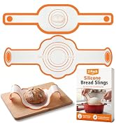 TOPULORS Silicone Bread Slings 2-pack Dutch Oven Sourdough Baking Mat | Non-Stick & Easy to Clean...
