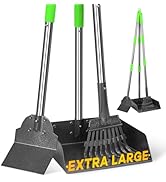 TOOGE Larger Pooper Scooper, Dog Pooper Scooper for Large Medium Small Dogs Heavy Duty Long Handl...
