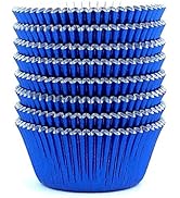 Eoonfirst Navy Blue Foil Cupcake Case Liners Baking Muffin Paper Cups 200 Pcs