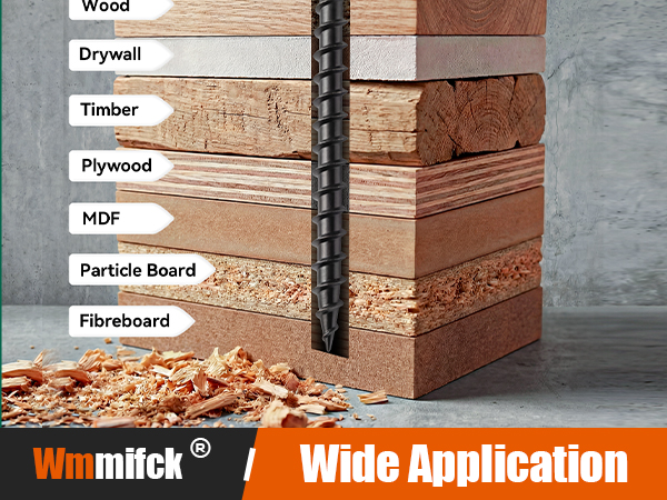 Pro-Grade 210 Pcs Wood Screws Assortment Kit