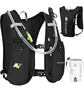 N NEVO RHINO Running Vest,Hydration Vest 5L with 1.5L Water Bladder,Lightweight Hydration Pack Wa...