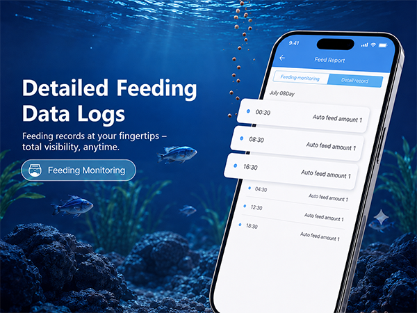 Detailed Feeding Data Logs: Feeding records at your fingertips – total visibility, anytime.
