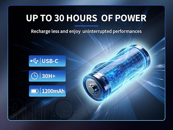 up to 30+ h power