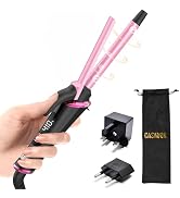 Mini Travel Curling Iron 1/2 inch,Dual Voltage with European Plug Adapter | Small Curling Iron fo...