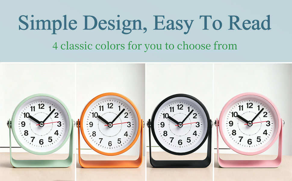 Azxb 3.5" Analog Alarm Clock