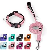 IVY&LANE Reflective Dog Collar and Leash Set,Adjustable Neoprene Padded Dog Collars for Puppy, Br...