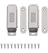 JQK Magnetic Door Catch, Stainless Steel Cabinet Magnet Closet Catches 2 Pack, 1.2mm Thickness 45...