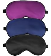 Sleep Mask, Silk Eye Mask for Sleeping with Adjustable Strap, Blindfold Eyeshade for Men & Women,...