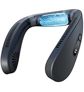 HIGO CoolMaster Neck Fan, Neck Air Conditioner, 2-in-1 Cooling Neck Fan Portable Rechargeable, We...