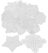 OSALADI 25pcs Plastic Mesh Canvas Sheets for DIY Embroidery Craft Cross Stitch Butterfly Patterns