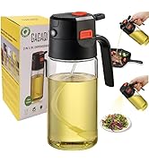 GAGAQI 18oz/500ml High-Borosilicate Glass Oil Sprayer for Cooking, Olive Oil Dispenser Bottle,2 i...