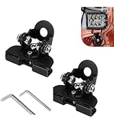 Hugwits 2 PCS LED Light Bar Mounting Brackets, Adjustable Pillar Hood Work Lamp Mount Bracket, Ho...