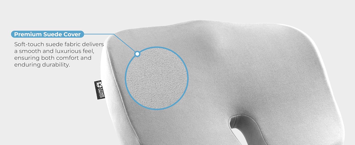 Seat Cushion Pillow - Premium Suede Cover