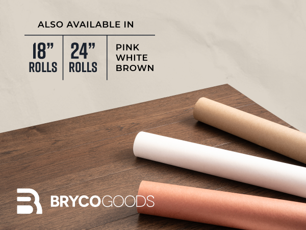 Pink Kraft Butcher Paper Roll - 18 Inch x 175 Feet Meat of all Varieties Unbleached