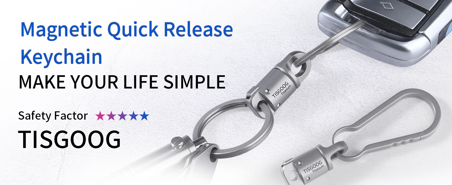 Magnetic Quick Release Keychain