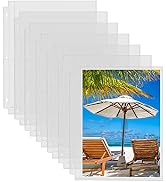 Fabmaker 30 Pack Photo Sleeves for 3 Ring Binder - (8x10, for 60 Photos), Archival Photo Page Pro...