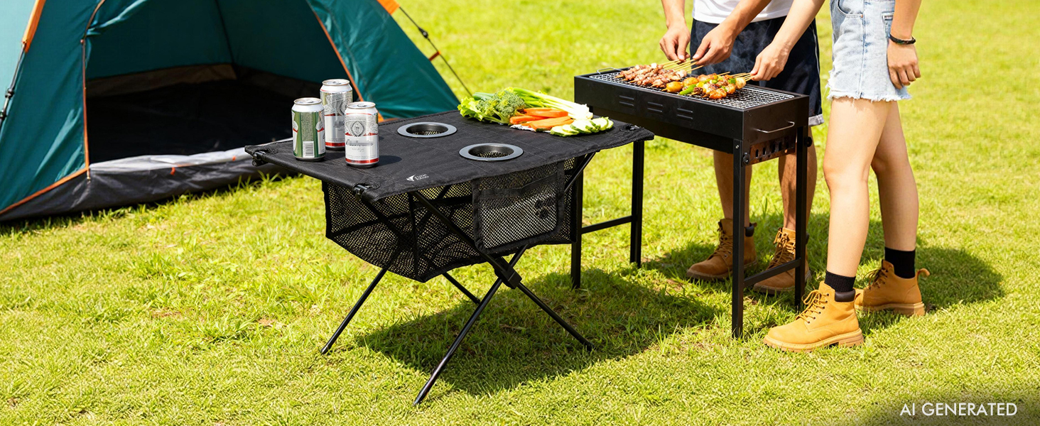 Use it as a picnic table, tailgate table, beach table, camp table, or side table.