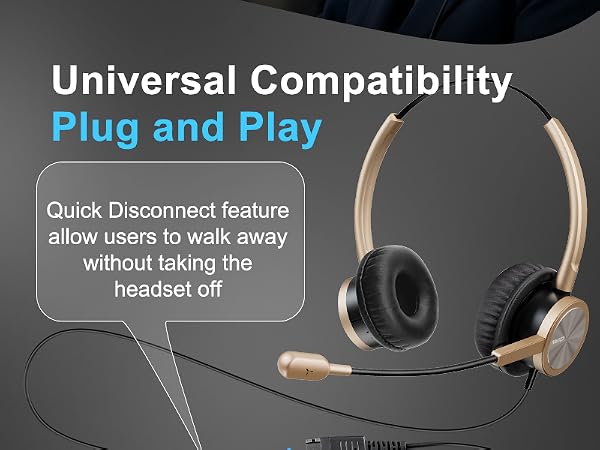 telephone headsets for office phones