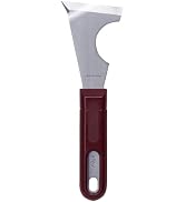 ALLEX Curved Paint Scraper Tool 2.5" Pole and Round Metal, Heavy Duty Full Tang, Sharp Japanese S...